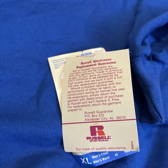 Russell Athletic Sweater Mens XL 80s Vintage Deadstock Made USA Blue Sweatshirt - Picture 7 of 11